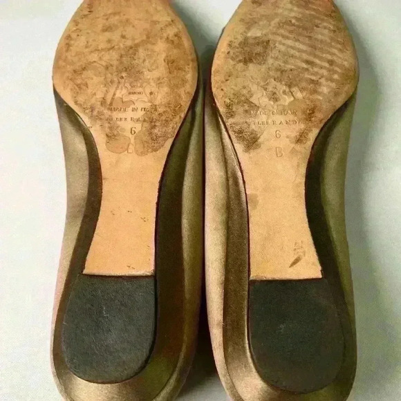 Loeffler Randall Women's Tan/ Blue Flats Size 6 used, but in beautiful shape! - Picture 8 of 8